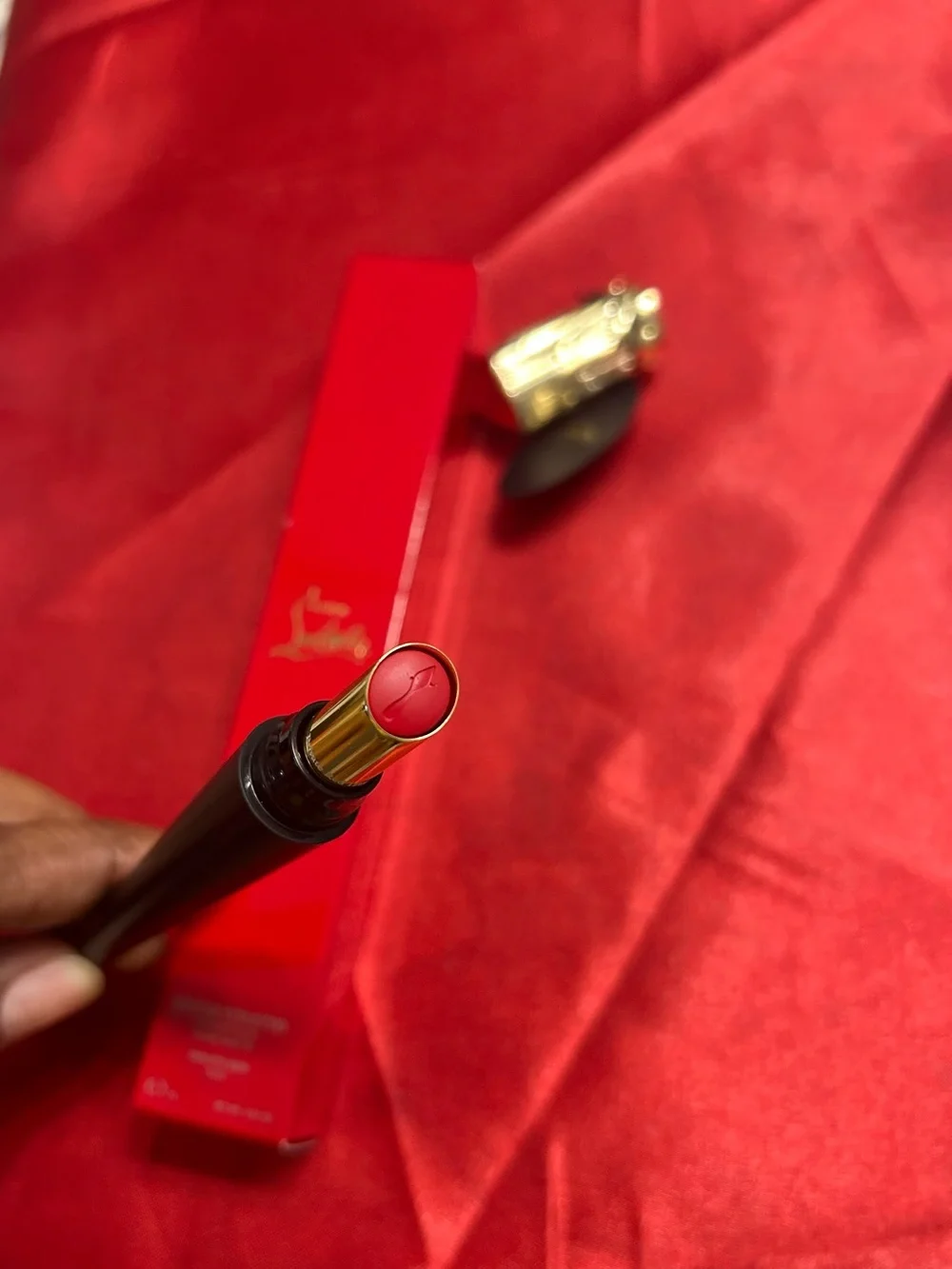 Christian Louboutin Rouge Stiletto Slimstick Lumi Matte Lipstick- Private Red